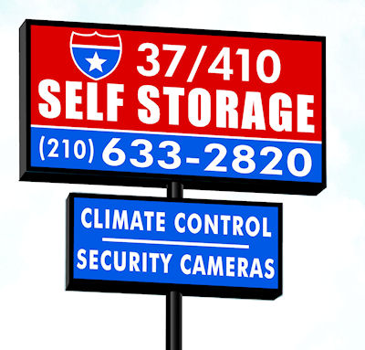 37/410 Self Storage Street Sign